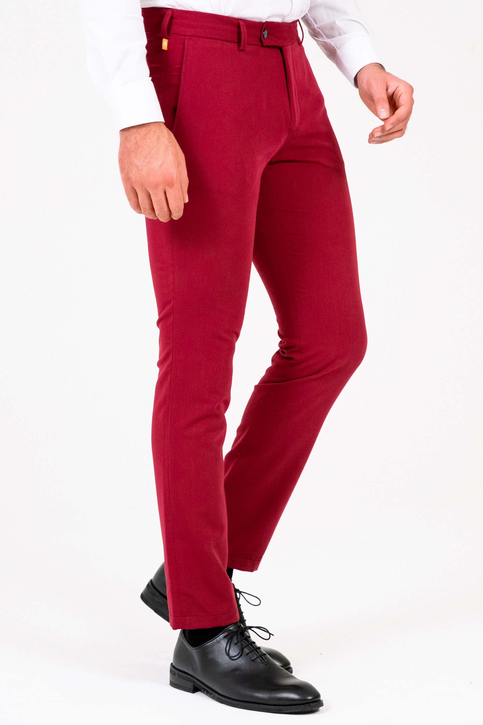 Chinohose – Bordeaux Rot