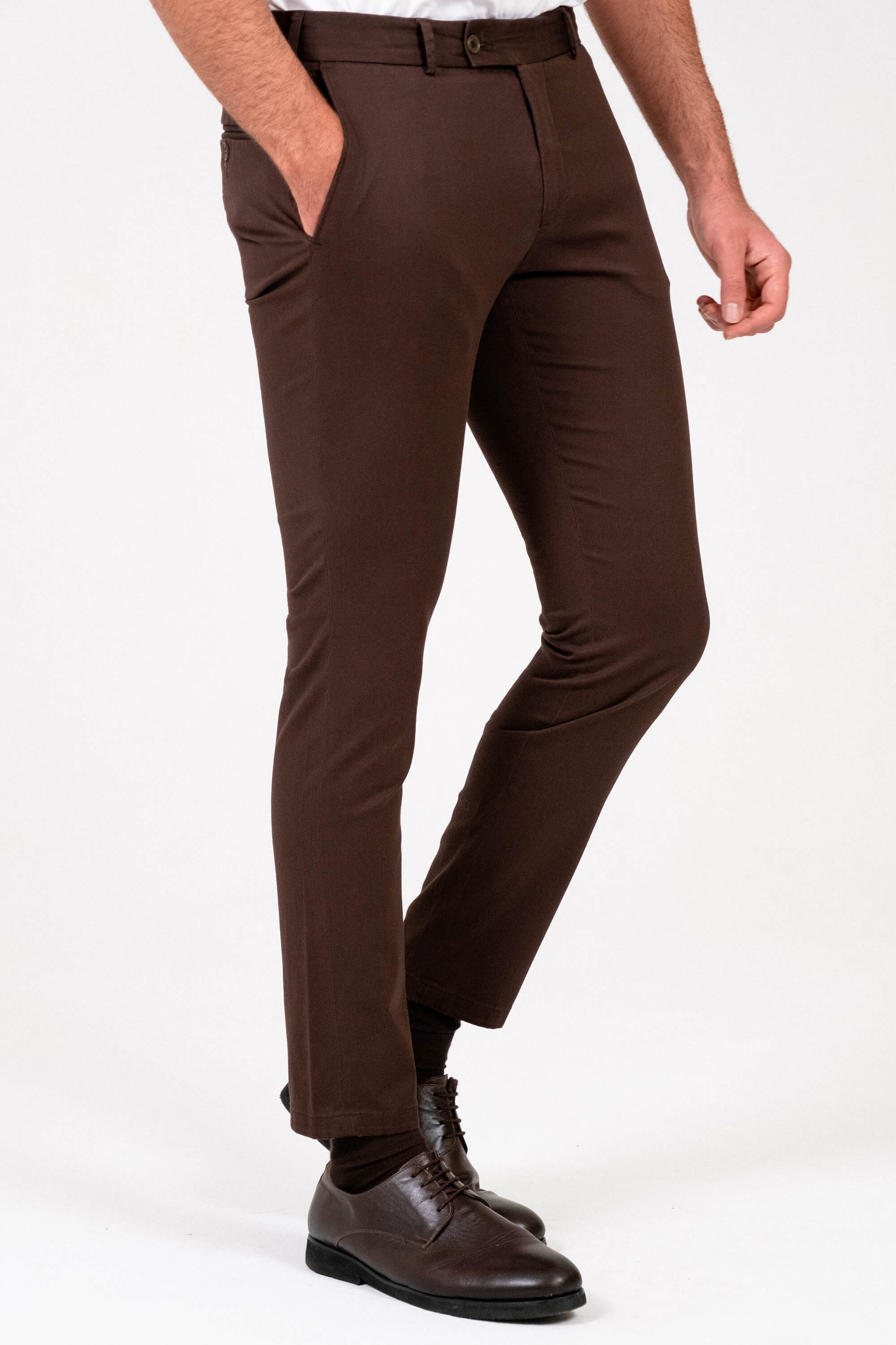 Chinohose – Kastanienbraun