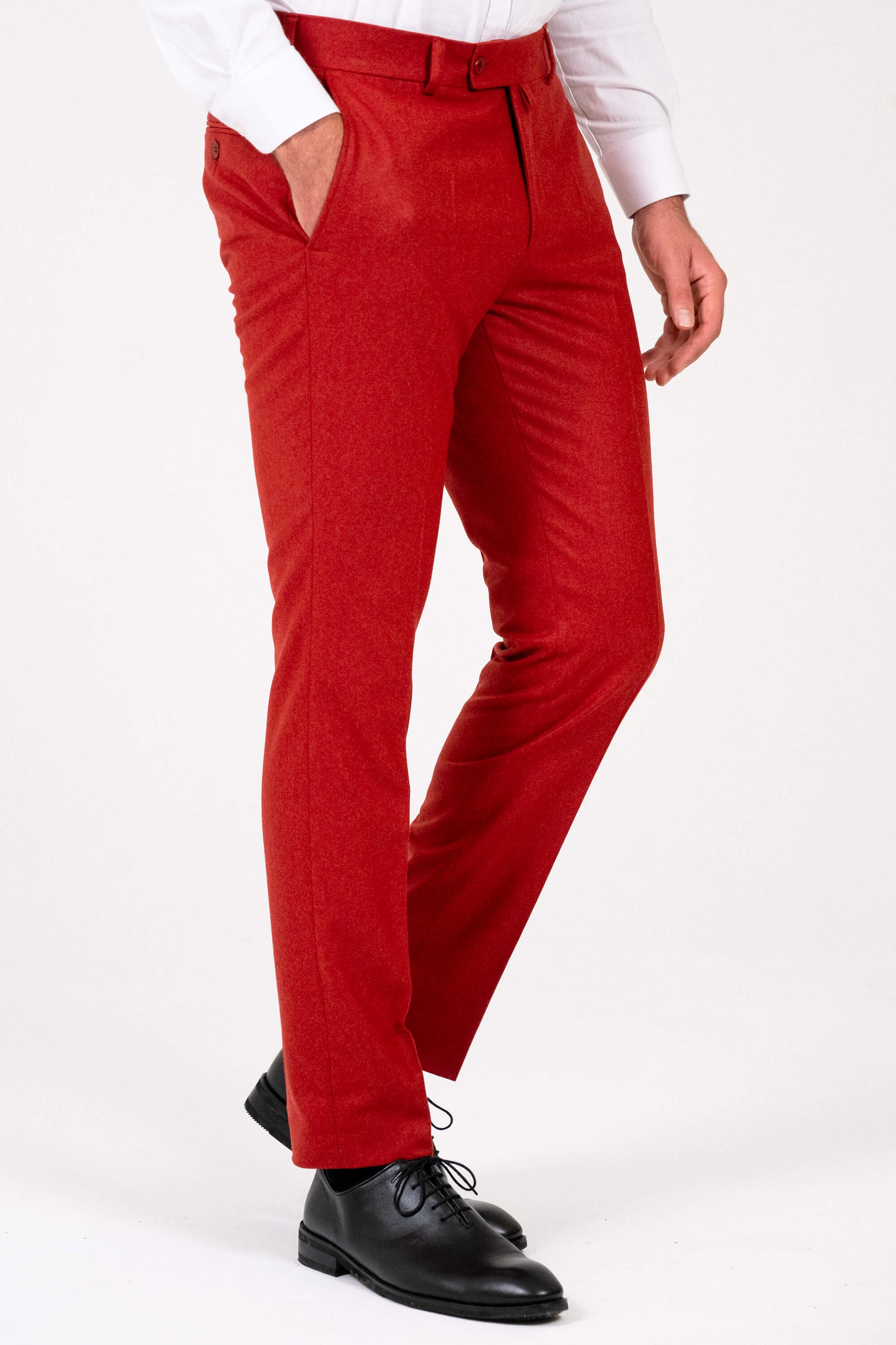 Business-Hose – Bordeaux Rot